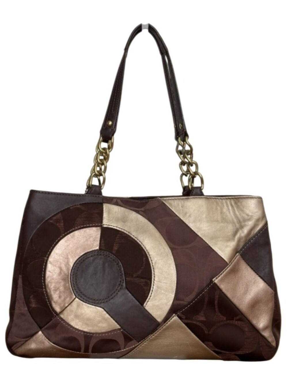 Coach NWOT 2012 (Style F20013). Inlaid Patchwork Shoulder Bag No Callouts - Picture 2 of 8